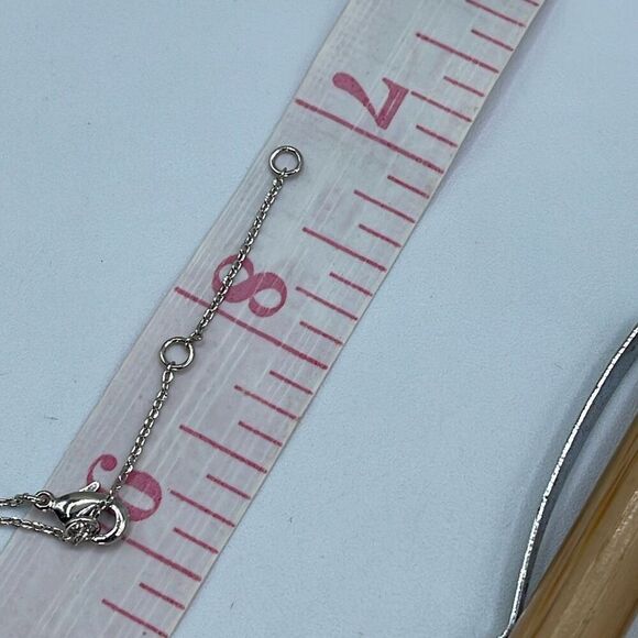 Fresh & Co CZ white gold dipped choker 15” & 2” extender - Picture 7 of 8